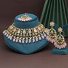 Pink Color Kundan Meenakari Necklace Set (MKN593PNK)