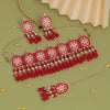 Red Color Choker Meenakari Necklace Set (MKN601RED)