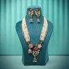 Multi Color Meenakari Matte Gold Necklace Set