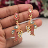 Red Color Mint Meena Earrings (MNTE483RED)