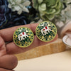 Green Color Mint Meena Earrings (MNTE484GRN)