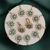 Green Color American Diamond Nose Pin Combo Of 12 Pieces (NSP294CMB)