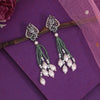 Pista Green Color American Diamond Necklace Set (PCZN776PGRN)