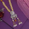 Yellow Color American Diamond Necklace Set (PCZN782YLW)