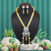 Yellow Color American Diamond Necklace Set (PCZN782YLW)