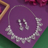 Silver Color American Diamond Necklace Set (PCZN871SLV-PR)