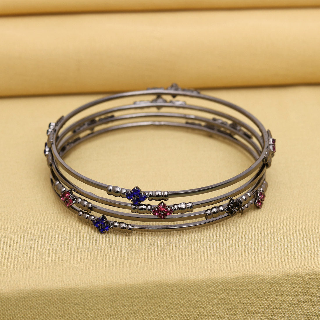 Multi Color 1 Set Of Bangle Size: 2.4 (PLKB863MLT-2.4)