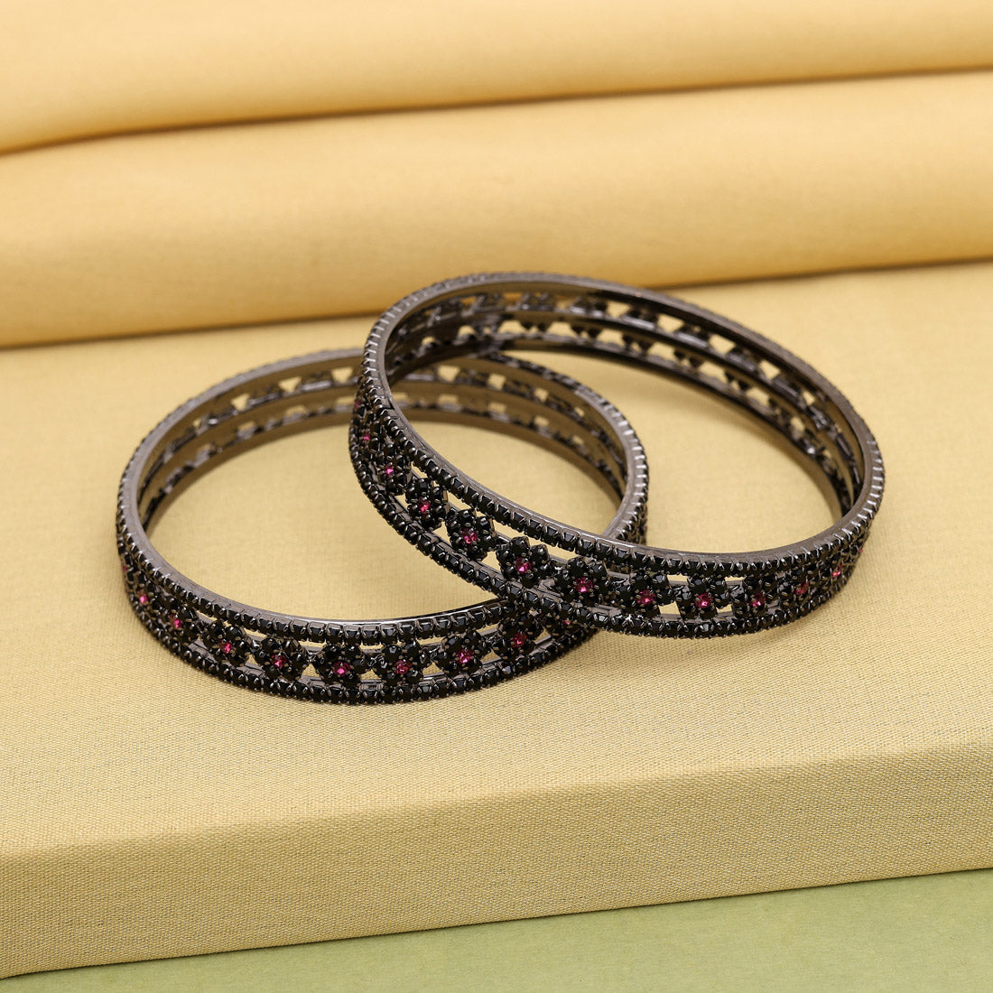 Rani Color 1 Pair Bangle Size: 2.6 (PLKB865RNI-2.6)