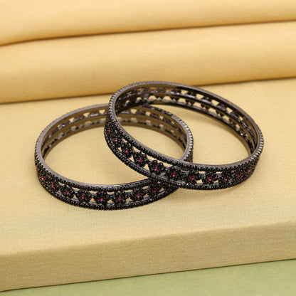 Rani Color 1 Pair Bangle Size: 2.6 (PLKB865RNI-2.6)
