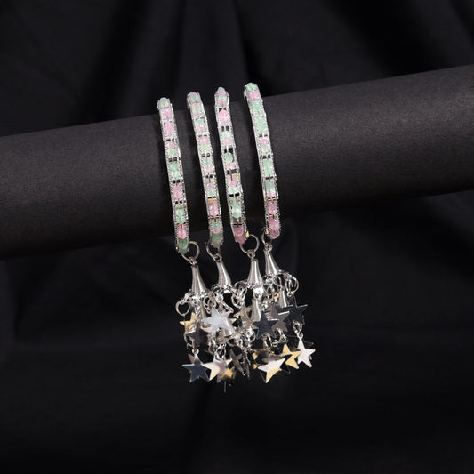 Multi Color 1 Set Of Kids Bangle Size: 1.14 (PLKB871MLT-1.14)
