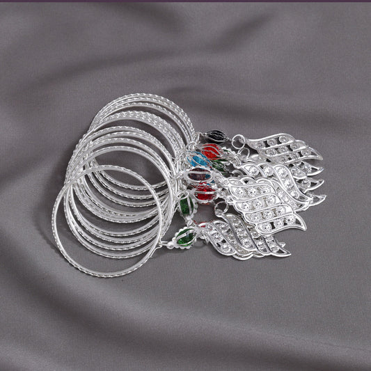Multi Color 1 Set Of Kids Bangle Size: 1.14 (PLKB873MLT-1.14)