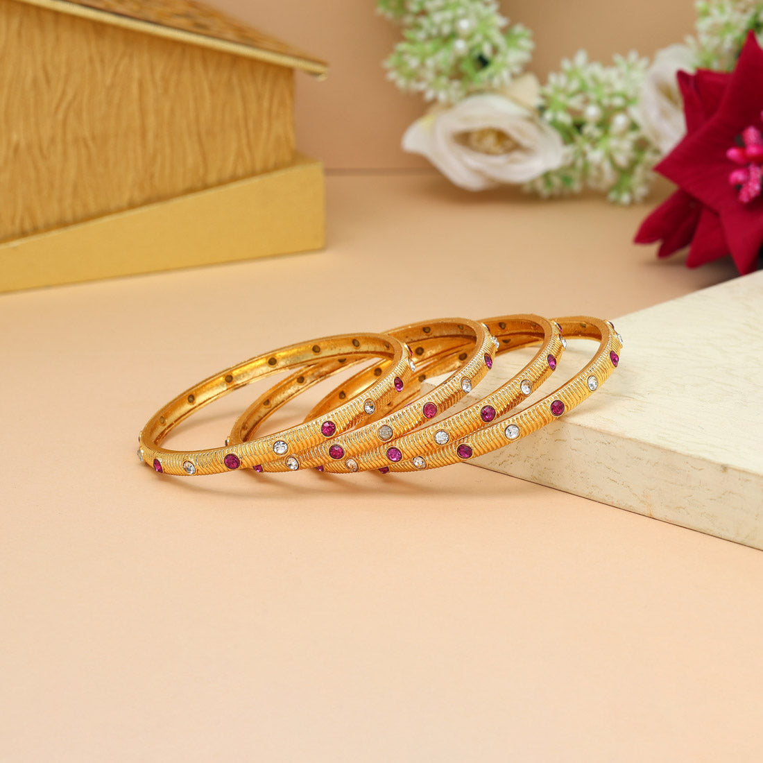Rani Color 1 Set Of Bangle Size: 2.6 (PLKB883RNI-2.6)