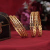 Gold Color 6 Set Of Bangles Combo (PLKBCMB586)