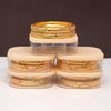 Gold Color 5 Pair Of Bangles Combo (PLKBCMB626)