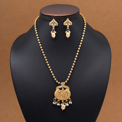 Gold Color Pendant Set (PLKP184GLD)