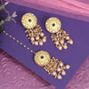 Cream Color Meenakari Necklace Set (PMKN504CRM)