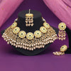 Cream Color Meenakari Necklace Set (PMKN504CRM)