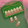 Cream Color Meenakari Necklace Set (PMKN506CRM)