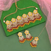 Yellow Color Meenakari Necklace Set (PMKN506YLW)