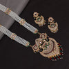 Maroon & Green Color Meena Work Rajputi Jewellery Rani Haar (PN767MG)