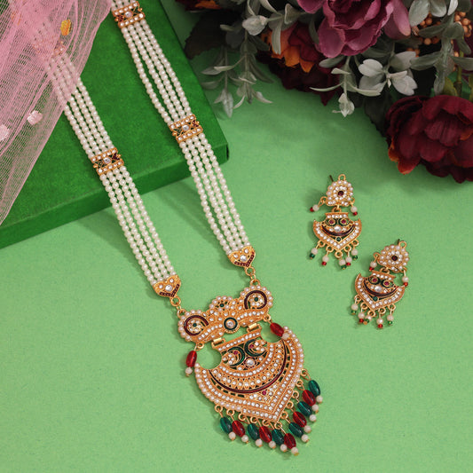 Multi Color Rajputi Jewellery Rani Haar (PN809MLT)