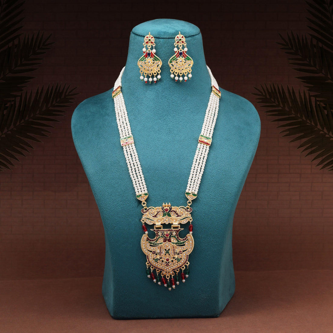 Rani Haar Necklace Latest Design 2018 Multi Color Meena Work