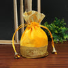 Yellow Color 15 Potli Velvet Bags (PTB166CMB)