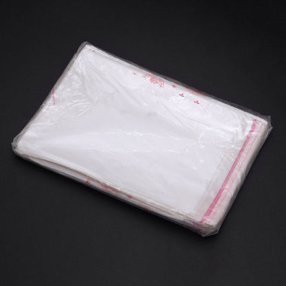 White Color 200 Pieces Of Transparent Self Adhesive Resealable Plastic Jewellery Pouch (Bag)