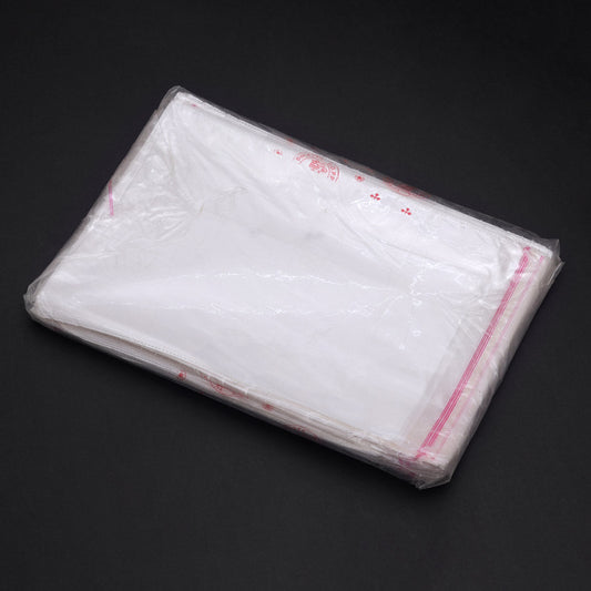 White Color 200 Pieces Of Transparent Self Adhesive Resealable Plastic Jewellery Pouch (Bag)