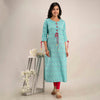 Firozi Color Straight Kurta (RK207FRZ-L)