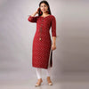 Maroon Color Straight Kurta (RK208MRN-L)