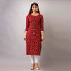 Maroon Color Straight Kurta (RK208MRN-L)