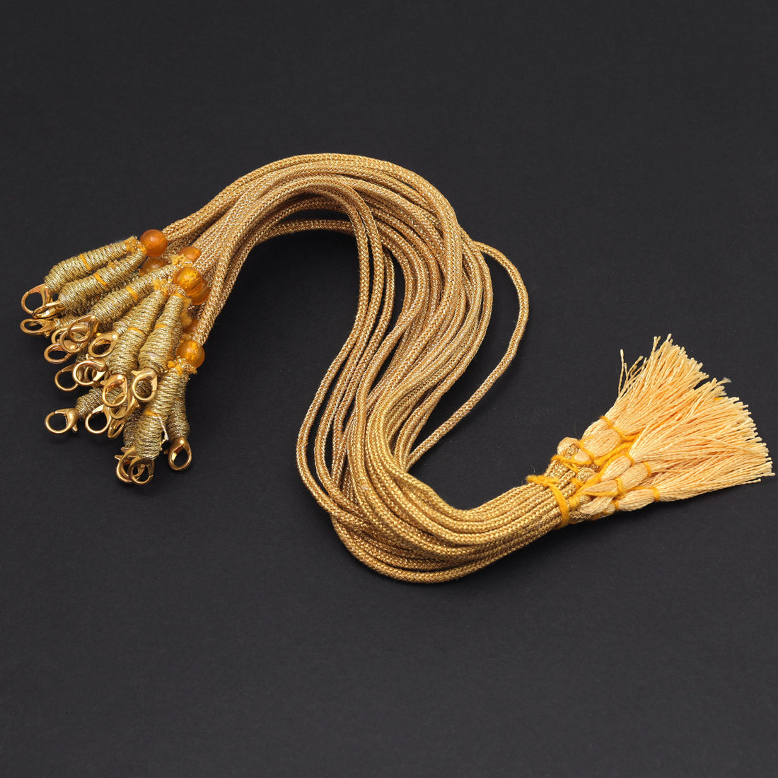 Gold Color 48 Pieces Of Adjustable Rope(Dori) For Necklace Jewellery Raw Material