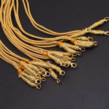 Gold Color 48 Pieces Of Adjustable Rope(Dori) For Necklace Jewellery Raw Material