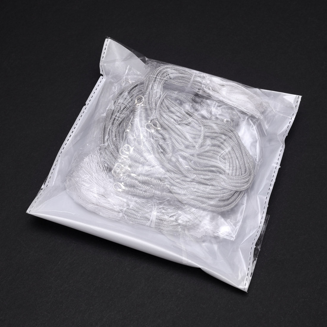 Silver Color 48 Pieces Of Adjustable Rope(Dori) For Necklace Jewellery Raw Material