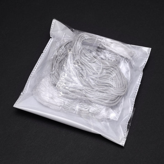 Silver Color 48 Pieces Of Adjustable Rope(Dori) For Necklace Jewellery Raw Material