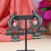 Green Color Kundan Earrings (SRHJE103GRN)