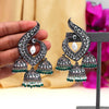 Green Color Kundan Earrings (SRHJE103GRN)