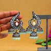 Sky Blue Color Kundan Earrings (SRHJE103SBLU)