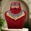 Brwon Color American Diamond Necklace Set (SRHJN101BRW)