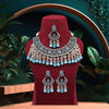 Firozi Color American Diamond Necklace Set (SRHJN102FRZ)