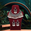 Rani Color American Diamond Necklace Set (SRHJN102RNI)