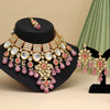 Pink Color Back Side Meena Work Kundan Necklace Set (SRHJN105PNK)