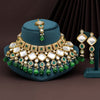 Green Color Back Side Meena Work Kundan Necklace Set (SRHJN108GRN)