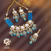 Firozi Color Back Side Meena Work Kundan Necklace Set (SRHJN109FRZ)