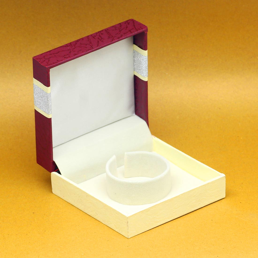 Maroon Color Cardboard & Paper Work Bracelets Storage Box (STBG103MRN)