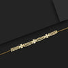 Gold Color Stone Necklace (STN129GLD)