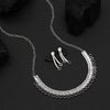 Black Color Stone Necklace Set (STN205BLK)