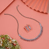 Pink Color Stone Necklace Set (STN206PNK)