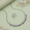 Multi Color Stone Necklace Set (STN207MLT)